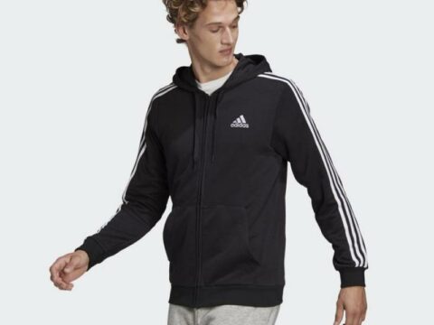 Adidas M 3s Ft Full zip hettejakke