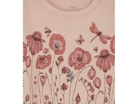Hust & Claire Hust&Claire Abba genser med blomster, rose cloud