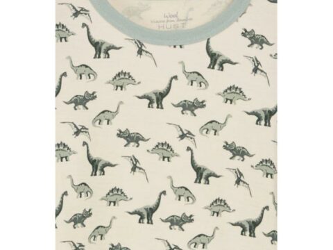 Hust & Claire Hust&Claire Abba genser med dinosaur, jade green