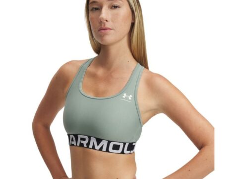 Under Armour HeatGear Mid Sports-BH Grønn