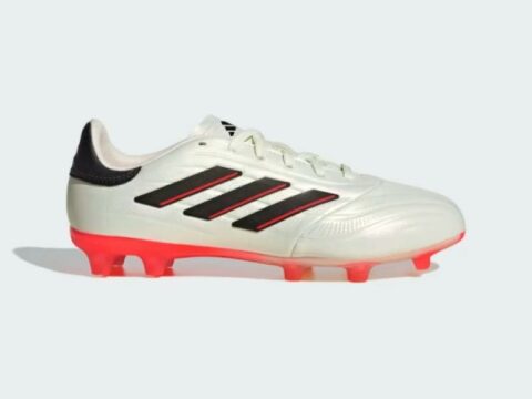 Adidas Copa Pure 2 Elite fotballsko junior FG, hvit/ svart/ rød