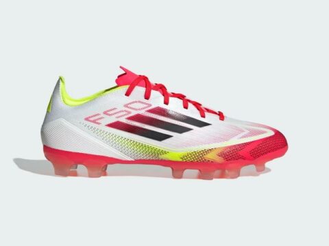 Adidas F50 Pro fotballsko Mg, hvit/ svart/ rød