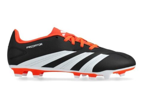 Adidas Predator Club L fotballsko junior Fxg, svart/ hvit/ rød