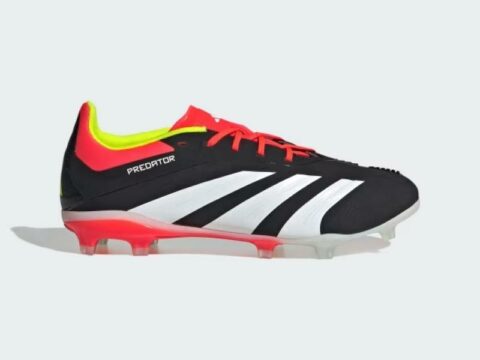 Adidas Predator Elite FG Junior fotballsko, svart/hvit/rød