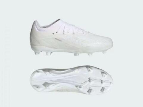 Adidas X Crazyfast.1 fotballsko junior FG, hvit