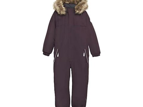 Color Kids Coverall w fake fur, fudge