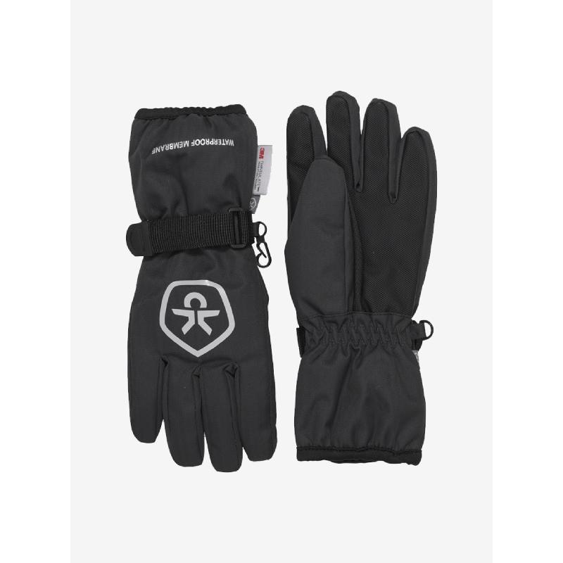 COLOR KIDS Gloves Waterproof, black Alvdal-Tynset Sport 1