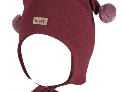 Kivat Knytelue Bomull Skinnlapp, burgunder