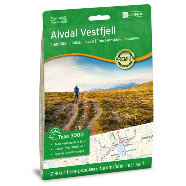 Nordeca Alvdal Vestfjell 1:50 000 N3015 Alvdal-Tynset Sport 1