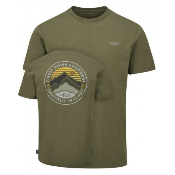 Rab Basecamp 3 Peak T-skjorte, light khaki QCC-05 Alvdal-Tynset Sport 1