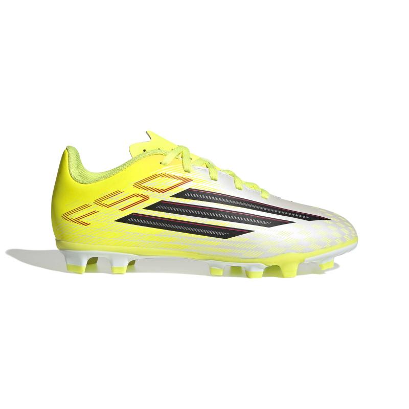 Adidas F50 Club fotballsko junior Fg/Mg, gul/ hvit/ svart