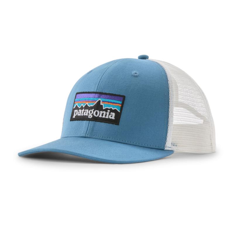 Patagonia P-6 Logo Trucker Hat, blå/ hvit