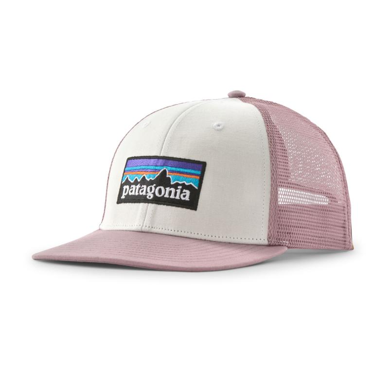 Patagonia P-6 Logo Trucker Hat, hvit/ lilla