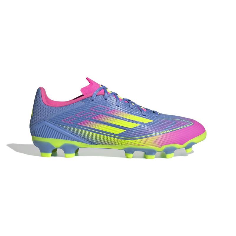 Adidas F50 League fotballsko Mg, blå/ rosa/ lime
