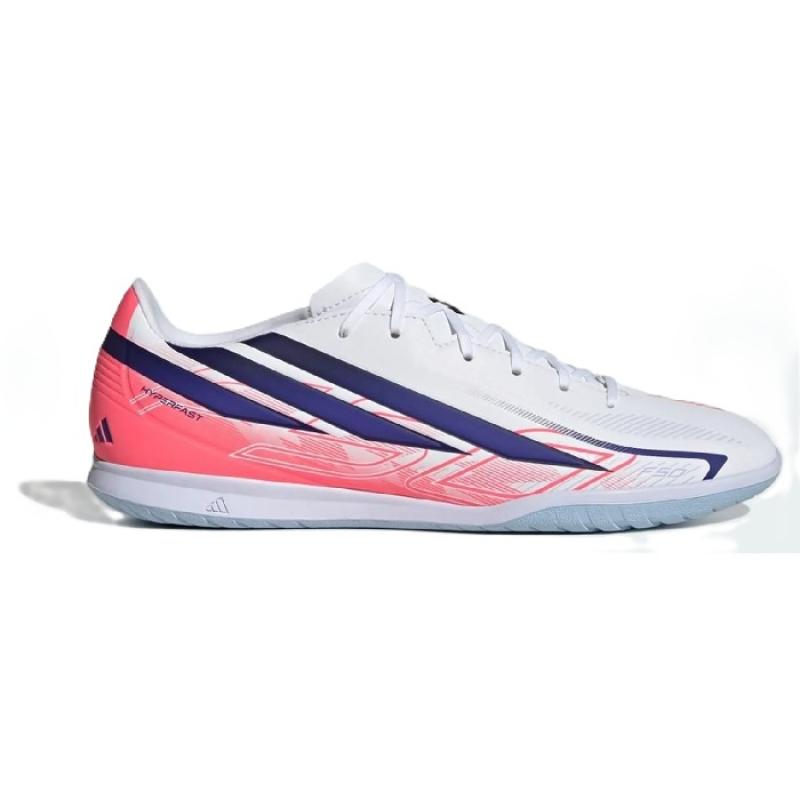 Adidas F50 Hyperfast Club Indoor, white/ purple/ solar