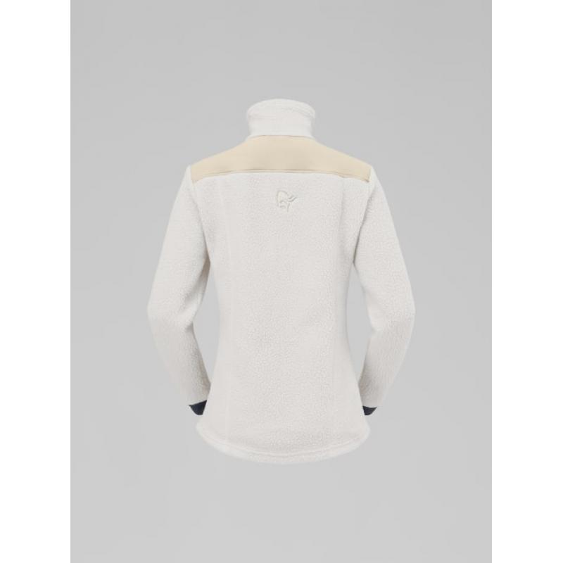 Norrøna W's Trollveggen warm3 Jakke, whisper white/ oatmeal - Bilde 2